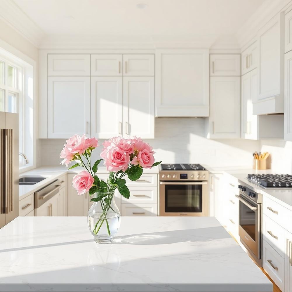 Spotless kitchen after cleaning